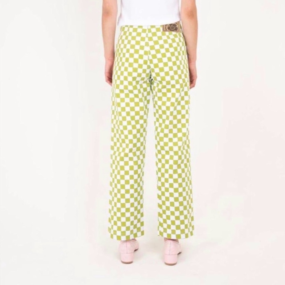Holiday the Label Kokomo Green Checkered Women's Pants
